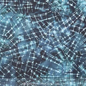 Artisan Batiks - Allegro 2 Broken Grid Midnight Yardage