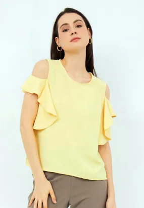 Blouse with Waterfall Split Sleeves