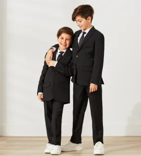 Boys Solid Suit Pants