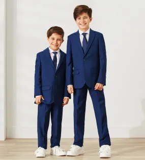 Boys Solid Suit Pants