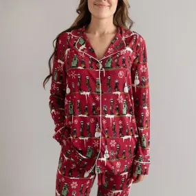 Disney The Nightmare Before Christmas Folly and Fright Women's Relaxed Pant Luxe Loungewear