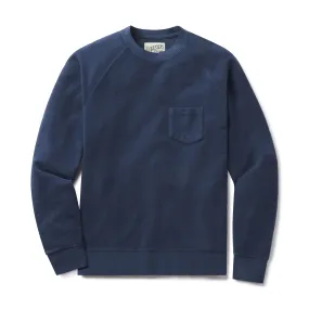 Dunlop Reverse Fleece Crew Neck - Dark Blue