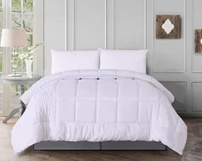 Elegant Comfort Luxury Super Soft Goose Down Alternative-Box-Stitched-and Double-Filled Duvet Insert Premium Quality Comforter Medium Warmth for All Seasons, Twin/Twin XL, White