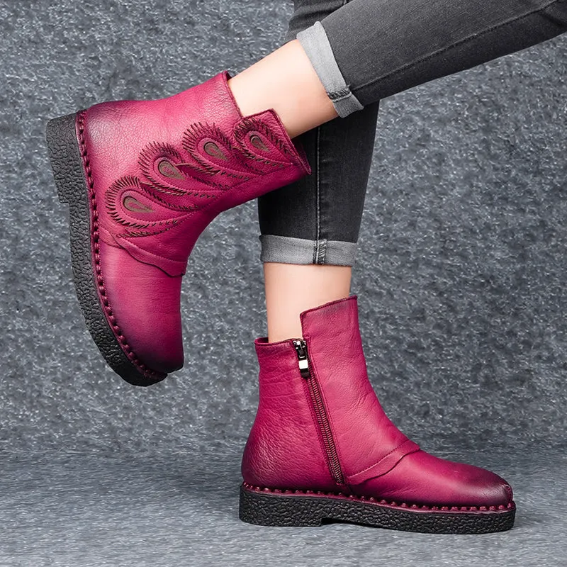 Ethnic Retro Velvet Boots | Gift Shoes