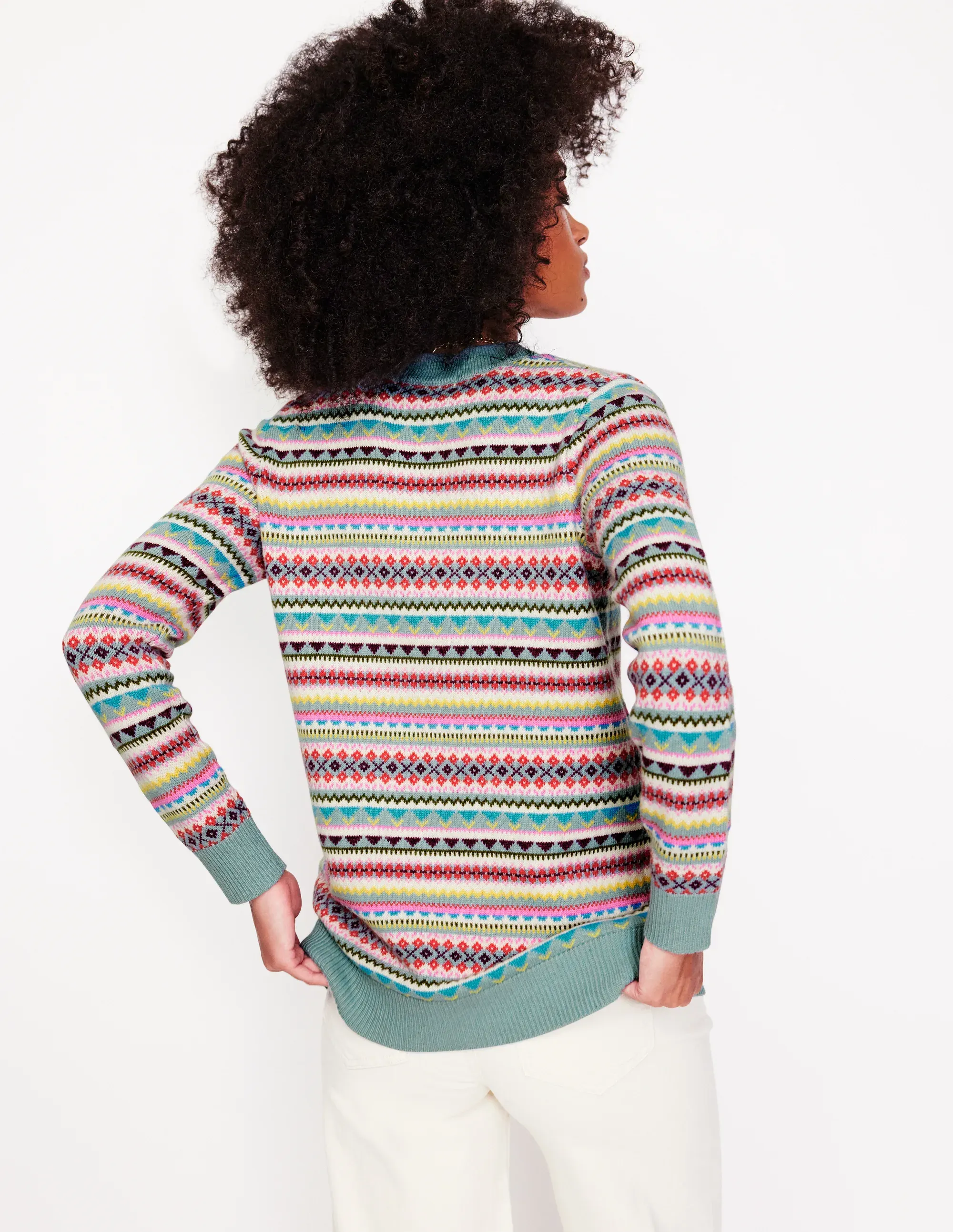 Fair Isle Boyfriend Cardigan