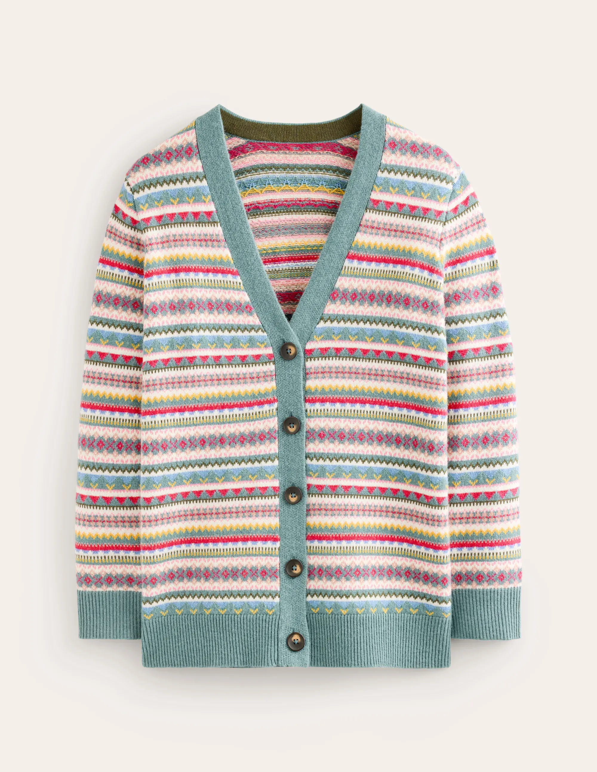 Fair Isle Boyfriend Cardigan