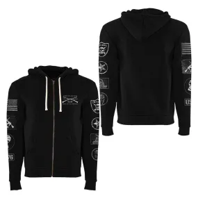 Grunt Style Patch Full-Zip Hoodie - Black