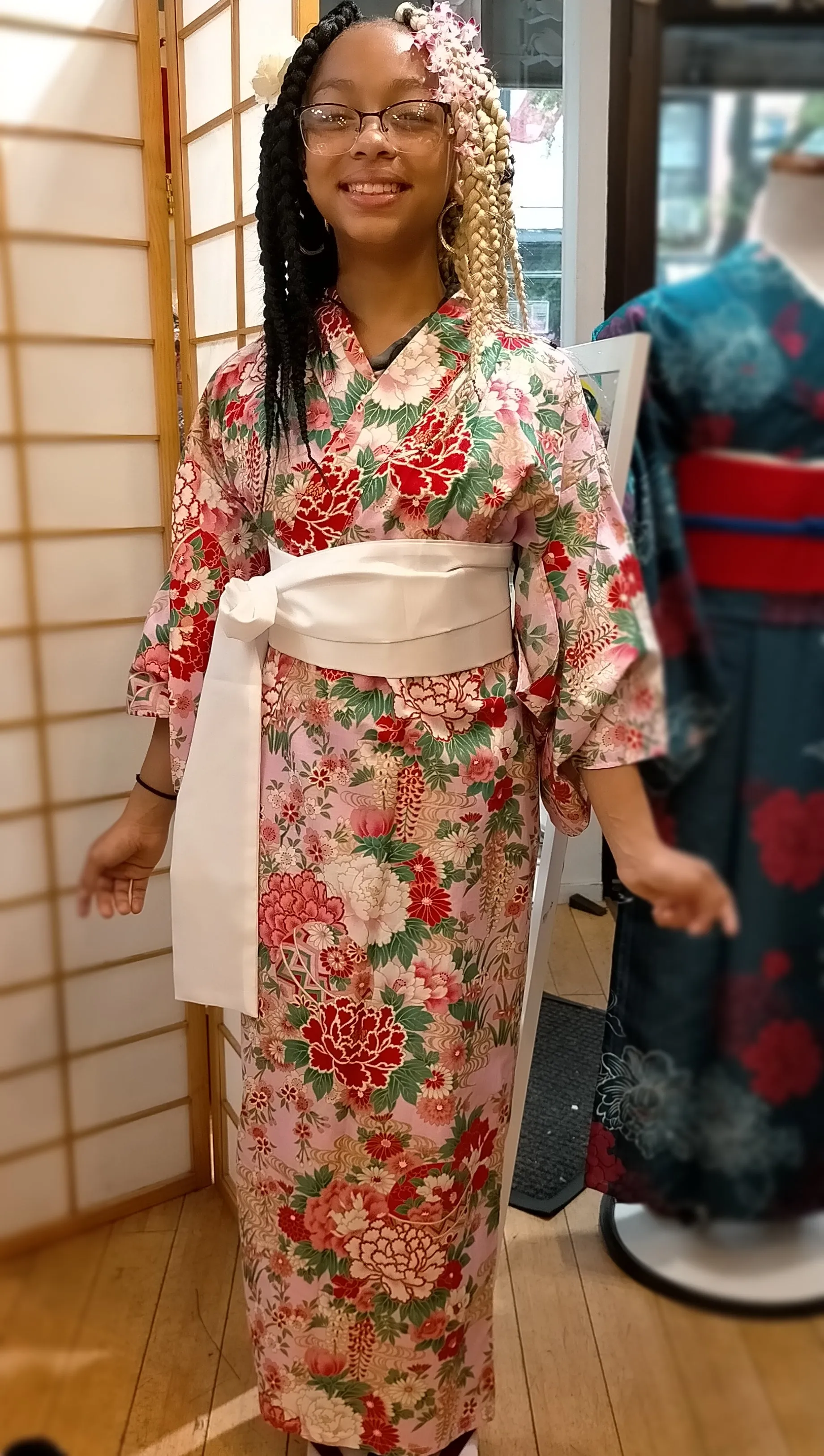 Kimono Robe - Pink Floral