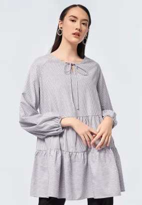 Long Sleeve Striped Tunic