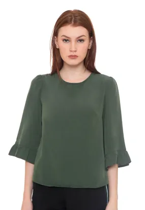 Mix Polyester Long Sleeves Blouse