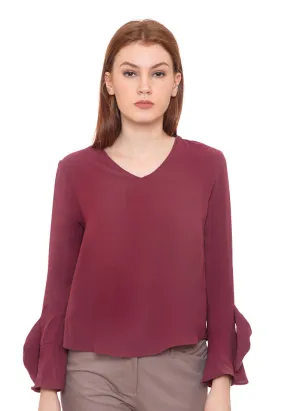 Polyester Long Sleeves Blouse