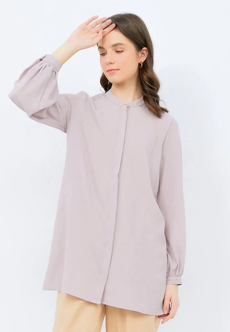 Regular Fit Puff Sleeves Tunic