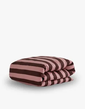 Rocky Road Stripe Quilt Cover - Pink