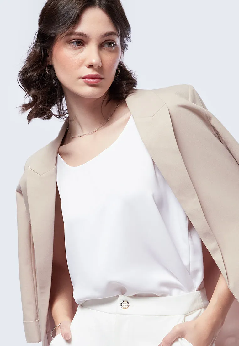 Rolled Up Sleeves Loose Blazer