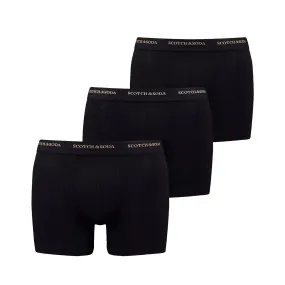 Scotch & Soda 3 Pack Men's Boxers - Black