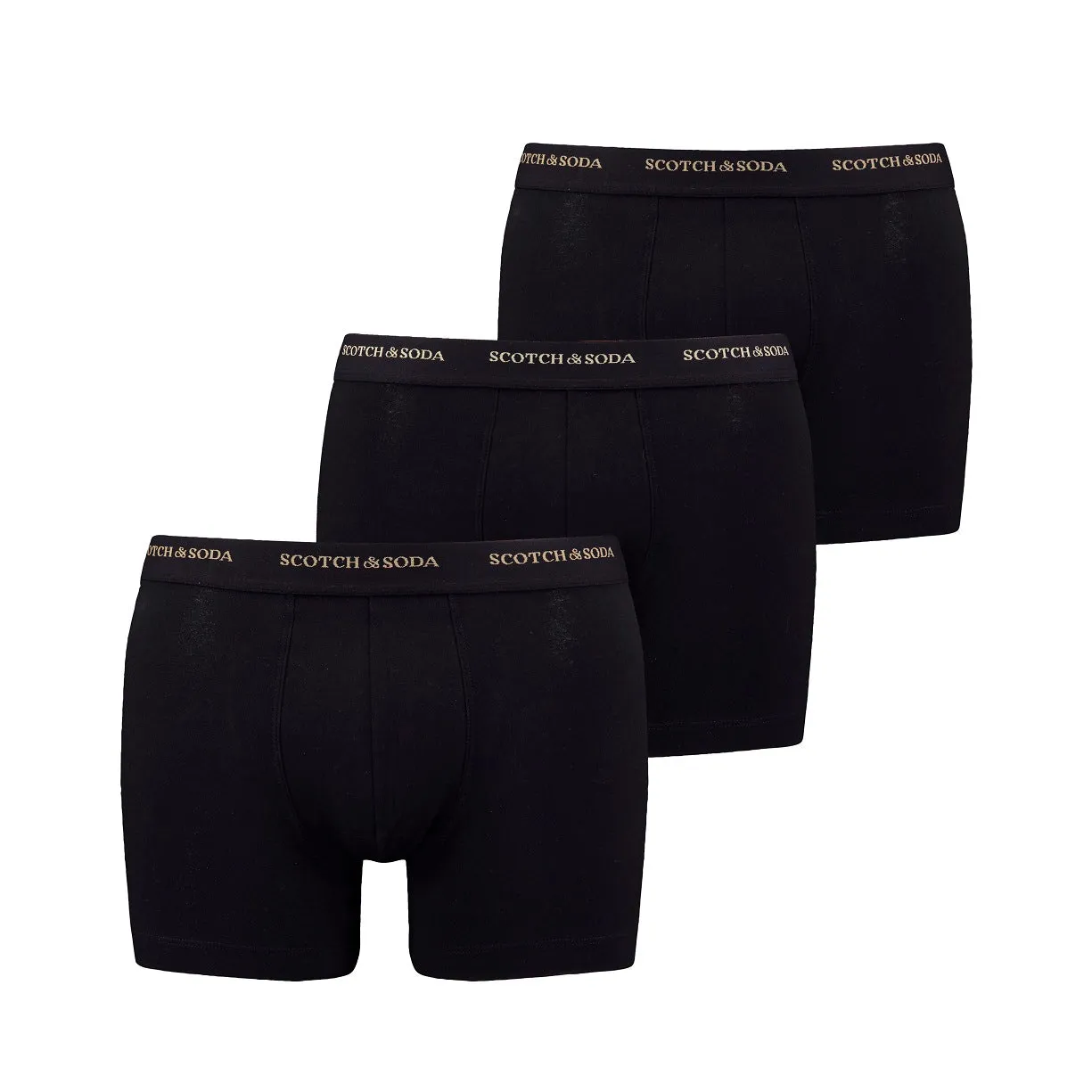 Scotch & Soda 3 Pack Men's Boxers - Black