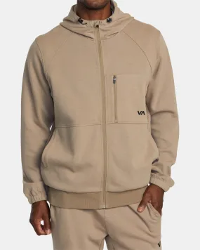 Tech Zip-Up Fleece Hoodie II - Dark Khaki