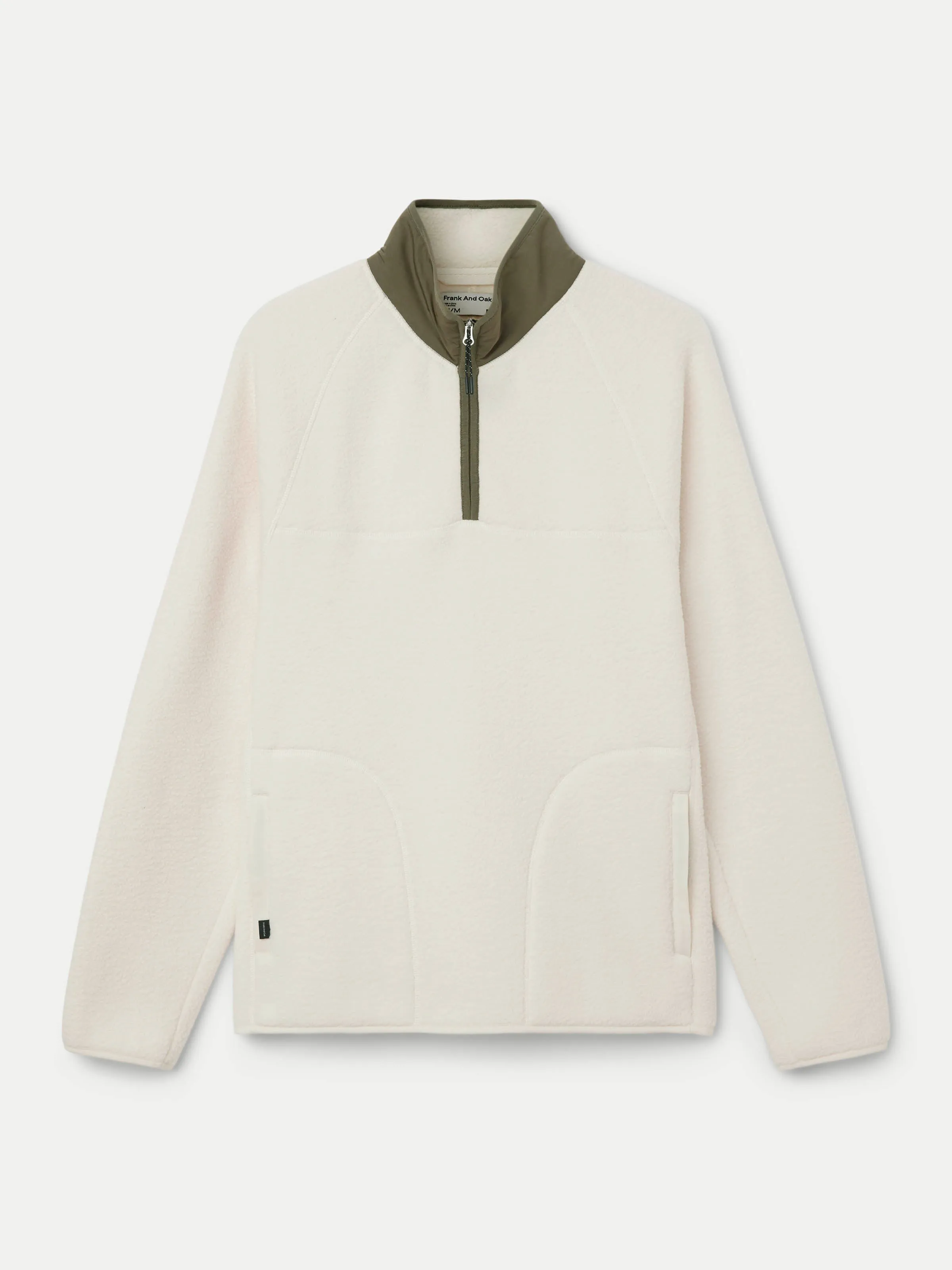 The Axis Polar Fleece Half Zip in Cloud