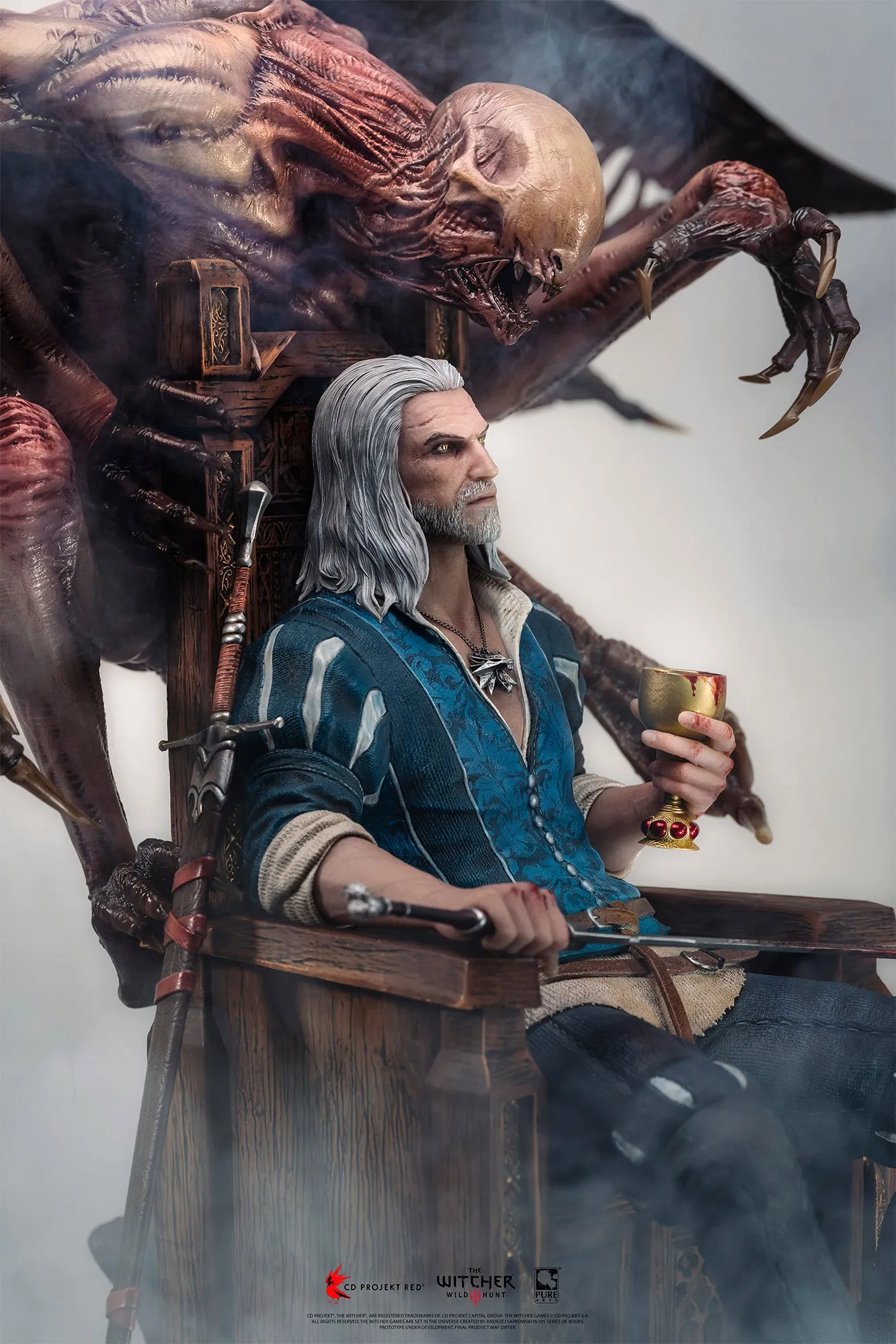 The Witcher 3: Wild Hunt Geralt 1/4 Scale Deluxe Statue Exclusive Edition