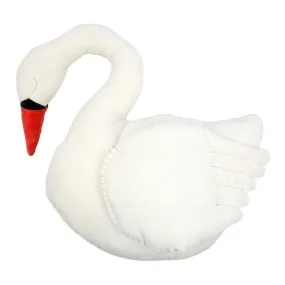 Velvet Swan Cushion