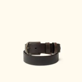 Vintage Bison Noah Belt | Dark Chocolate Brown