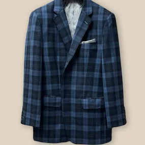 Westwood Hart Prussian Blue with Black Checks Men's Sportcoat