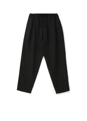 WOOL/POLYESTER GABARDINE DRAWSTRING PANTS